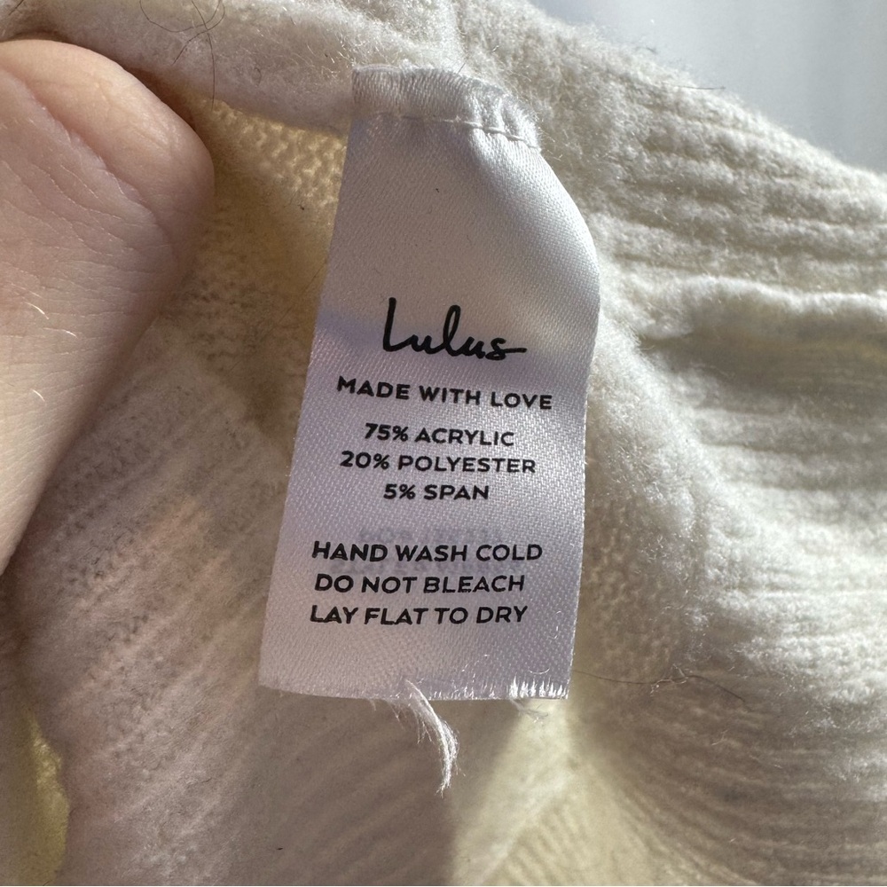 Lulus Heart to‎ Heart Striped Sweater in Ivory Multi Size Small - Picture 5 of 10